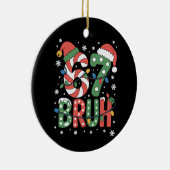 67 Six Seven Bruh Funny Christmas 6 7 Meme Keramik Ornament (Rechts)