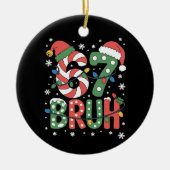 67 Six Seven Bruh Funny Christmas 6 7 Meme Keramik Ornament (Vorne)