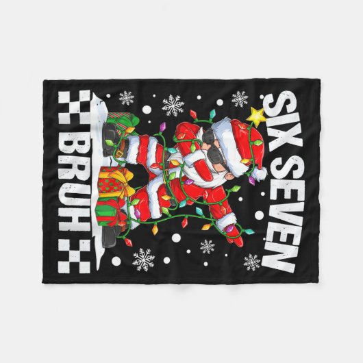 67 Six Seven Bruh Funny Christmas 6 7 Meme Men Wom Fleecedecke (Vorderseite (Horizontal))