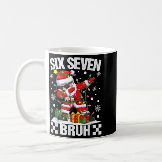 67 Six Seven Bruh Funny Christmas 6 7 Meme Men Wom Kaffeetasse (Links)
