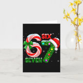 67 Six Seven Bruh Funny Christmas 6 7 Meme Men Wom Karte (Gelbe Blume)