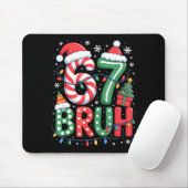 67 Six Seven Bruh Funny Christmas 6 7 Meme Men Wom Mousepad (Mit Mouse)