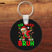 67 Six Seven Bruh Funny Christmas 6 7 Meme Men Wom Schlüsselanhänger (Vorderseite)