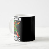 67 Six Seven Bruh Funny Christmas Dabbing Elf 6 7 Kaffeetasse (Vorderseite Links)