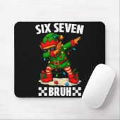 67 Six Seven Bruh Funny Christmas Dabbing Elf 6 7 Mousepad (Mit Mouse)