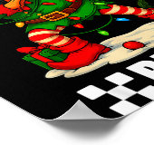 67 Six Seven Bruh Funny Christmas Dabbing Elf 6 7 Poster (Ecke)