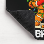 67 Six Seven Bruh Funny Christmas Dabbing Gingerbr Mousepad (Ecke)