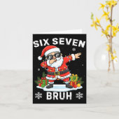 67 Six Seven Bruh Funny Christmas Meme Trend Tee Karte (Gelbe Blume)