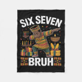 67 Six Seven Bruh Kwanzaa Dabbing 6 7 Meme Funny C Fleecedecke (Vorderseite)