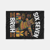 67 Six Seven Bruh Kwanzaa Dabbing 6 7 Meme Lustig  Fleecedecke (Vorderseite (Horizontal))