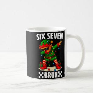 67 Six Seven Bruh Lustiger Weihnachten Dabbing Elf Kaffeetasse