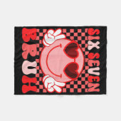 67 Six Seven Bruh Lustiges Valentins 6 7 Meme Kind Fleecedecke (Vorderseite (Horizontal))
