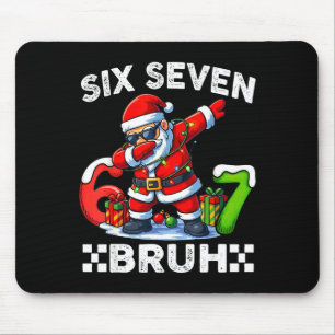 67 Six Seven Bruh Lustiges Weihnachten 6 7 Meme Mä Mousepad