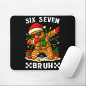 67 Six Seven Bruh Lustiges Weihnachten Dabbing Leb Mousepad (Mit Mouse)