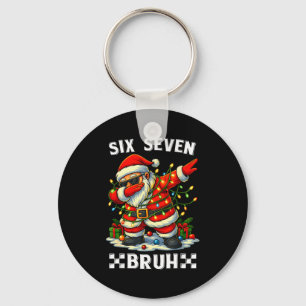 67 Six Seven Bruh Lustiges Weihnachten Dabbing San Schlüsselanhänger