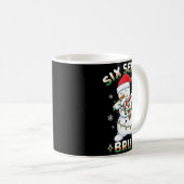 67 Six Seven Bruh Meme Funny Dabbing Snowman Chris Kaffeetasse (VorderseiteRechts)