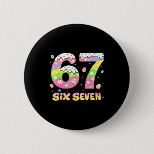 67 Six Seven Bunny Rabbit Für Mädchen Jungen Teac Button