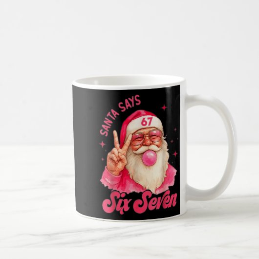67 Six Seven Burh Funny Christmas 6 7 Meme Men Wom Kaffeetasse (Rechts)