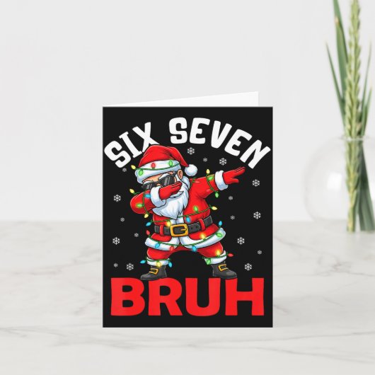 67 Six Seven Burh Funny Christmas 6 7 Meme Men Wom Karte (Vorderseite)