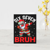 67 Six Seven Burh Funny Christmas 6 7 Meme Men Wom Karte (Gelbe Blume)