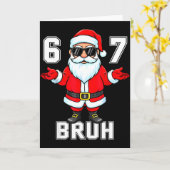 67 Six Seven Burh Funny Christmas 6 7 Meme Men Wom Karte (Gelbe Blume)