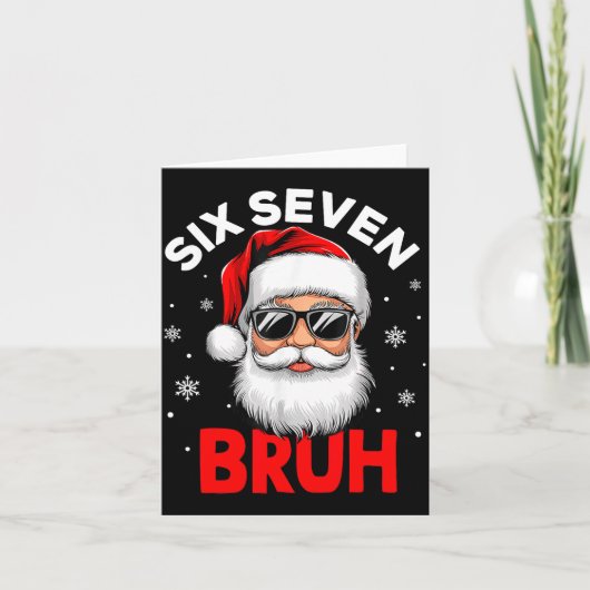 67 Six Seven Burh Funny Christmas 6 7 Meme Men Wom Karte (Vorderseite)