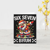 67 Six Seven Burh Funny Christmas 6 7 Meme Men Wom Karte (Gelbe Blume)
