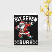 67 Six Seven Burh Funny Christmas 6 7 Meme Men Wom Karte (Gelbe Blume)