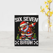 67 Six Seven Burh Funny Christmas 6 7 Meme Men Wom Karte (Gelbe Blume)