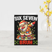 67 Six Seven Burh Funny Christmas 6 7 Meme Men Wom Karte (Gelbe Blume)