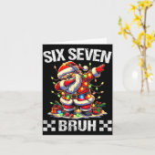 67 Six Seven Burh Funny Christmas 6 7 Meme Men Wom Karte (Gelbe Blume)