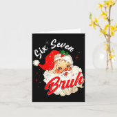 67 Six Seven Burh Funny Christmas 6 7 Meme Men Wom Karte (Gelbe Blume)