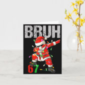 67 Six Seven Burh Funny Christmas 6 7 Meme Men Wom Karte (Gelbe Blume)