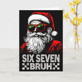 67 Six Seven Burh Funny Christmas 6 7 Meme Men Wom Karte (Gelbe Blume)