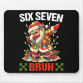67 Six Seven Burh Funny Christmas 6 7 Meme Men Wom Mousepad (Vorne)