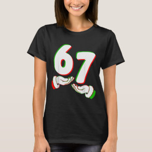 67 Six Seven Burh Lustige Weihnachten 6 7 Meme Män T-Shirt