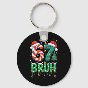67 Six Seven Burh Lustiges Weihnachten 6 7 Meme Mä Schlüsselanhänger