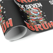 67 Six Seven Burh Santa Dab Christmas 6 7 Meme  Geschenkpapier (Rolleneckpunkt)