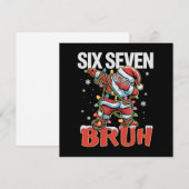 67 Six Seven Burh Santa Dab Weihnachten 6 7 Meme (Vorne/Hinten)