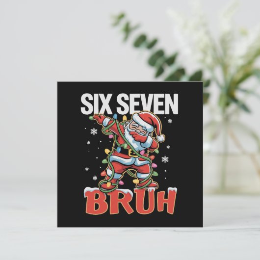 67 Six Seven Burh Santa Dab Weihnachten 6 7 Meme (Stehend Vorderseite)