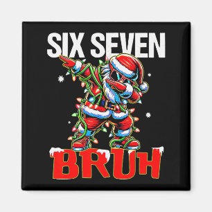 67 Six Seven Burh Santa Weihnachten 6 7 Meme Männe Magnet