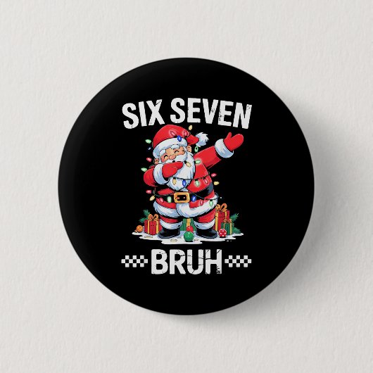 67 Six Seven Burh Weihnachten 6 7 Meme  Button (Vorderseite)