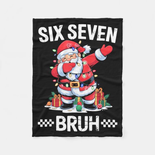 67 Six Seven Burh Weihnachten 6 7 Meme Fleecedecke (Vorderseite)
