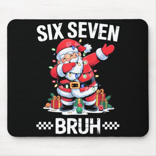 67 Six Seven Burh Weihnachten 6 7 Meme  Mousepad (Vorne)