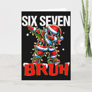 67 Six Seven Burh Weihnachtsmann Weihnachten 6 7 M Karte
