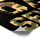 67 Six Seven Camo Deer Buck Meme Funny Hunting Out Poster (Ecke)