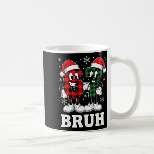 67 Six Seven Christmas Bruh Funny Italian Brainrot Kaffeetasse (Rechts)