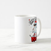 67 Six Seven Christmas Bruh Snowman Funny Kids Boy Kaffeetasse (VorderseiteRechts)