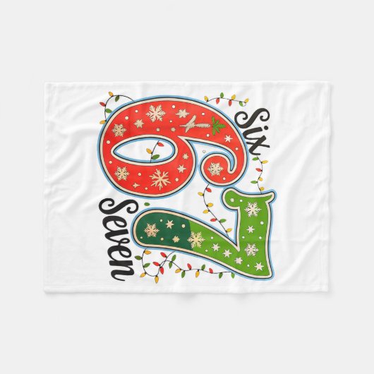 67 Six Seven Christmas Funny Meme 67 Couples Chris Fleecedecke (Vorderseite (Horizontal))