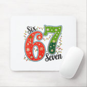 67 Six Seven Christmas Funny Meme 67 Couples Chris Mousepad (Mit Mouse)